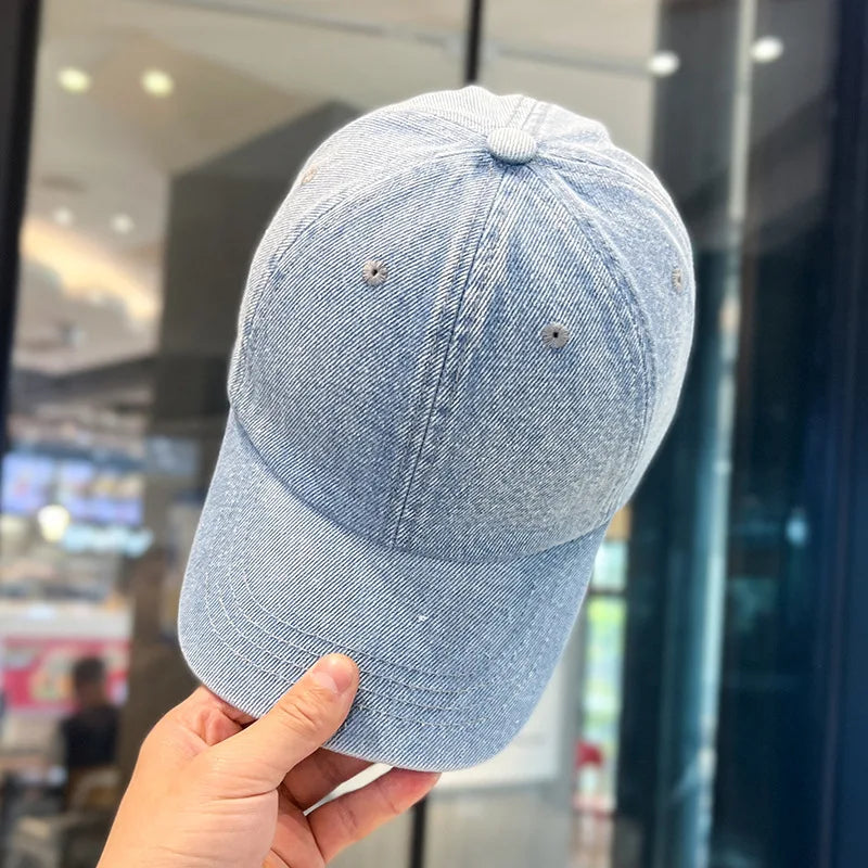 New Fashion Denim Baseball Cap For Women Men