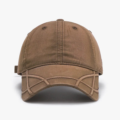 High-Quality Vintage Washed Distressed Denim Baseball Cap