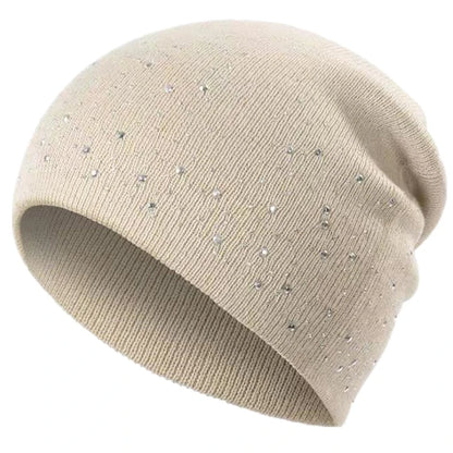 Hot Sale Women Casual Winter Fall Hat Stylish & Shiny Rhinestone Decor