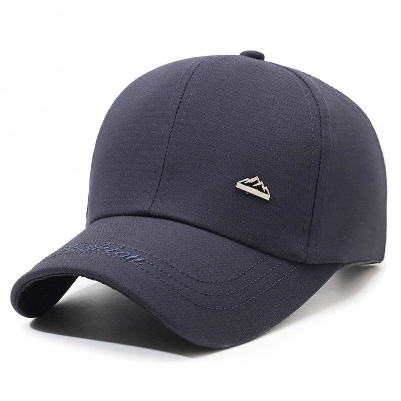 Men Solid Color Cap Outdoor Fashion Fishing Baseball Cap