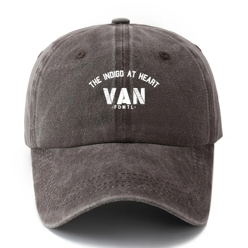 A Unisex Fashionable And Versatile Printed Letter Van Baseball Cap