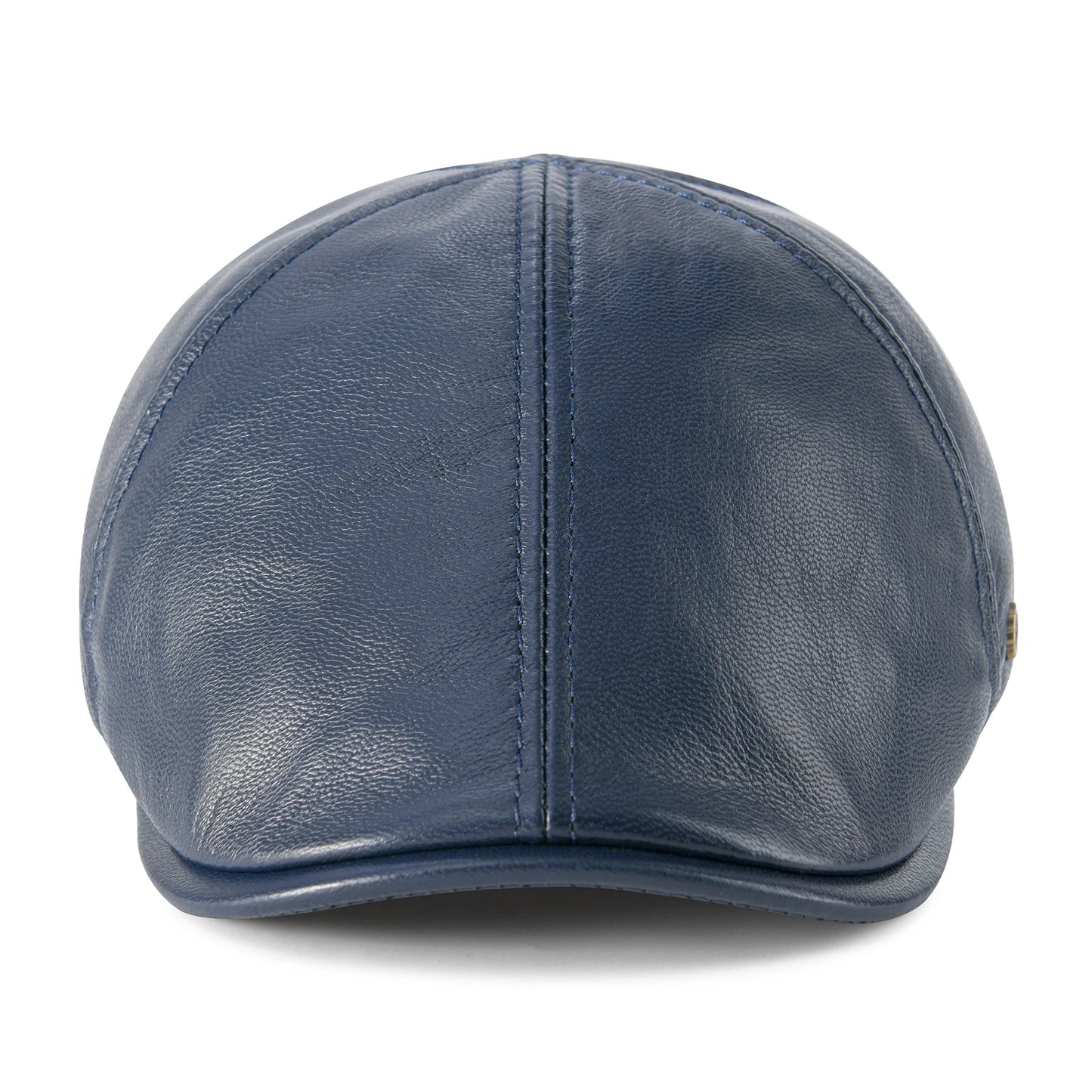 Lambskin Leather Ivy Newsboy Caps 6 Panel Cabbie Beret Hat