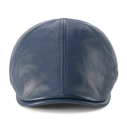 Lambskin Leather Ivy Newsboy Caps 6 Panel Cabbie Beret Hat