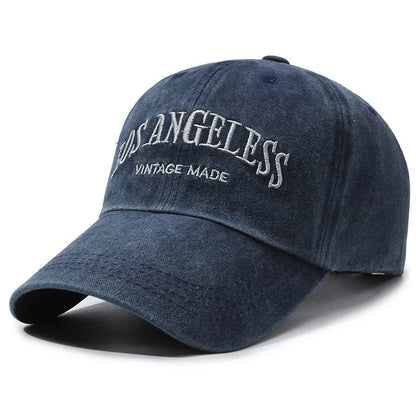Vintage Distressed ”LOS ANGELESS“ Embroidered Baseball Cap