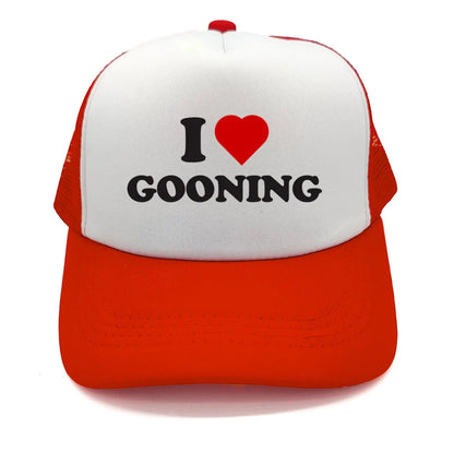 Funny I Love Gooning Baseball Caps Cool Summer Men Mesh