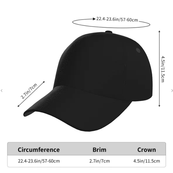 Unisex Strawberry Print Baseball Cap With Full-Body Strawberry Pattern Adjustable