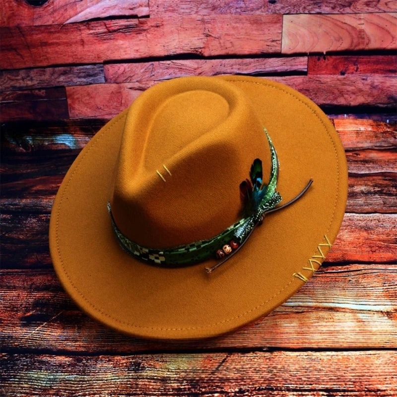 Fedoras Felt Hats Men Actors Perform Hat Homburg Panama Props Western Party Caps