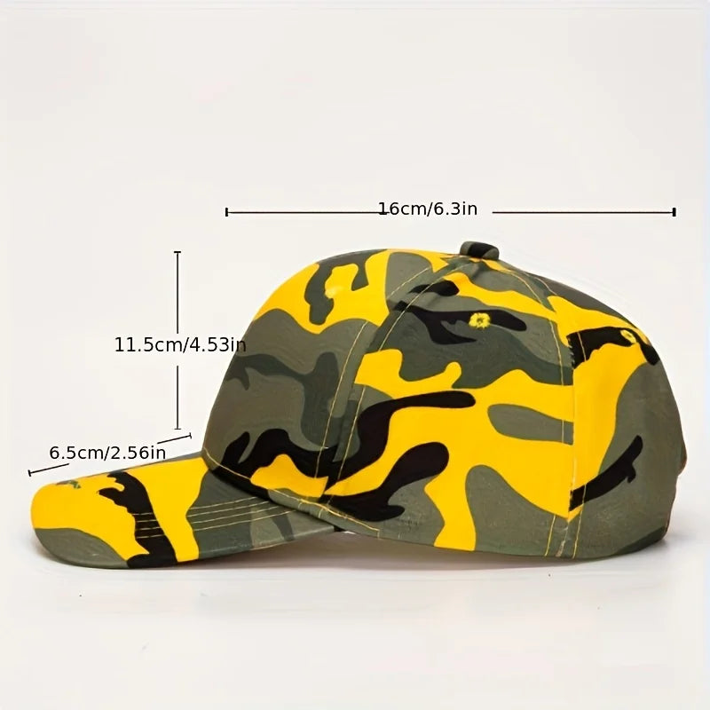 Camouflage Baseball Cap - Breathable, Adjustable, Suitable For Outdoor Sports