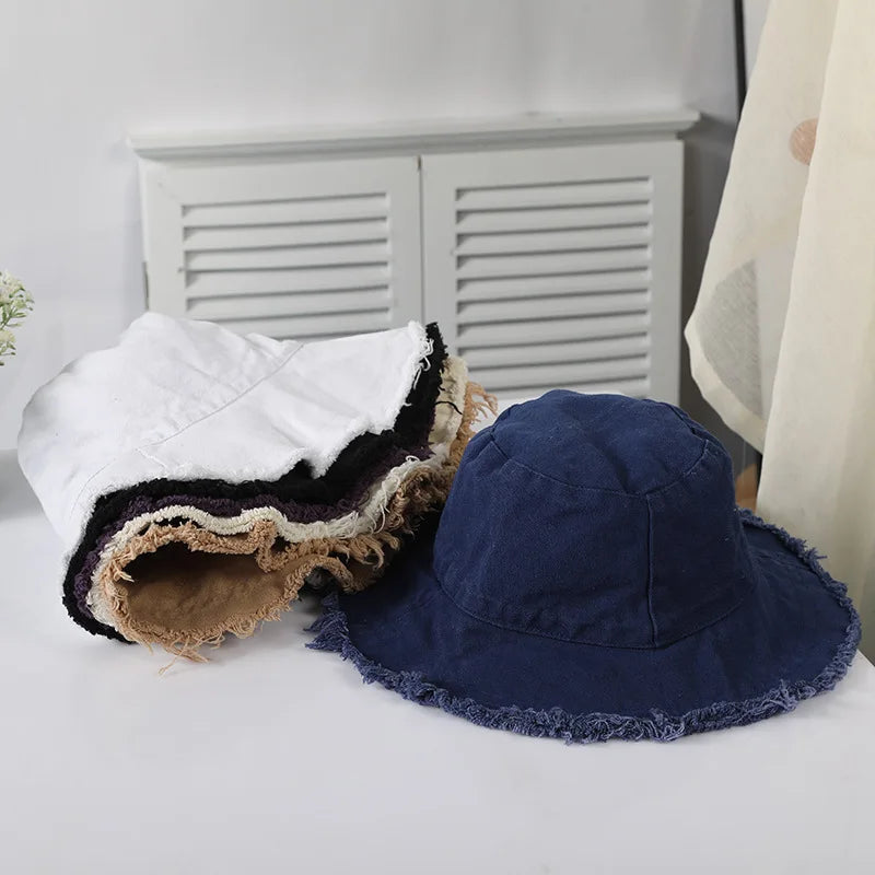 Summer Female Burrs Bucket Hats Harajuku Bucket Hat