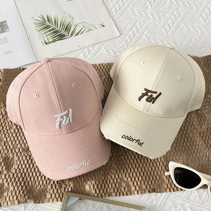 Women's Casual Versatile Broken Hole Hardtop Baseball Cap Men's