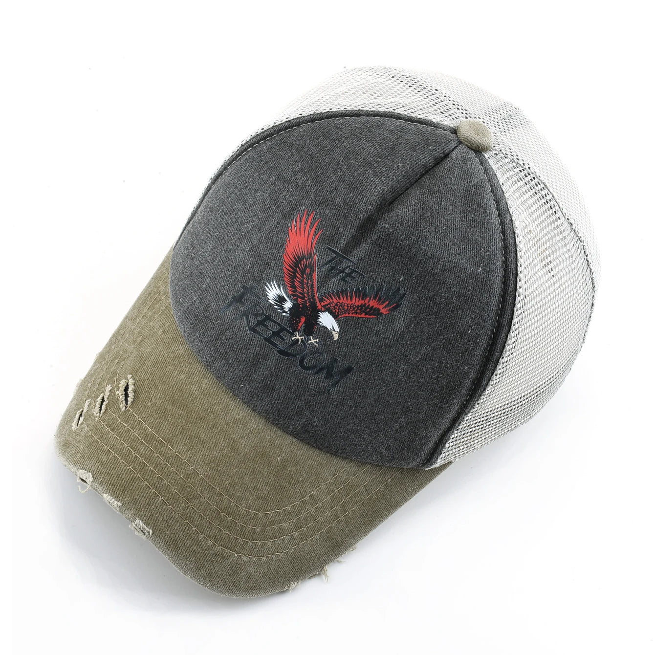 Washed Denim Baseball Cap Women Men