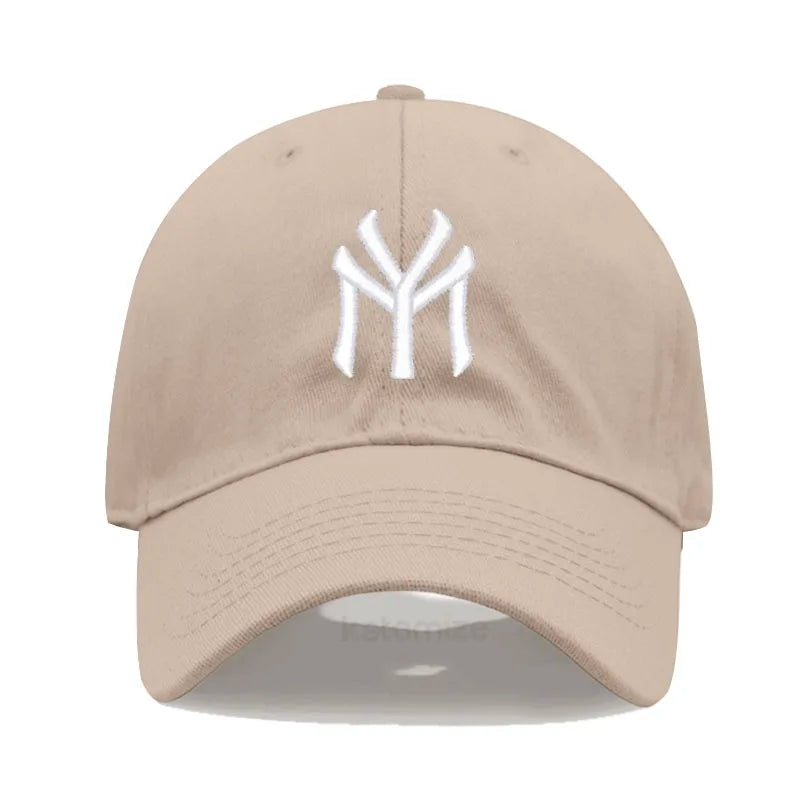 Letter MY Embroidery Baseball Cap Women Men Adjustable