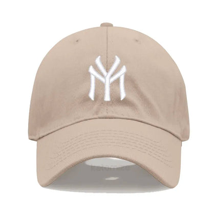 Letter MY Embroidery Baseball Cap Women Men Adjustable