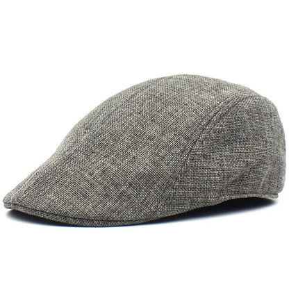 Solid Color Breathable Unisex Short Brim Beret Spring Summer