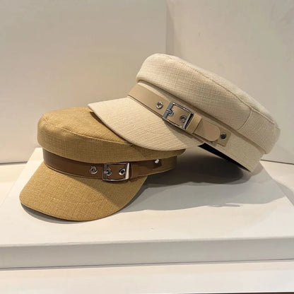 Women's Octagonal Beret Spring/Autumn Flat-Top Cap Beret