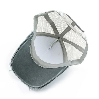 Washed Denim Baseball Cap Women Spring And Summer