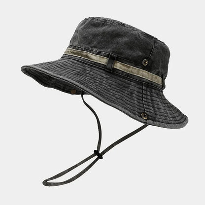 2024 Four Seasons Cotton Solid Bucket Hat Fisherman Hat