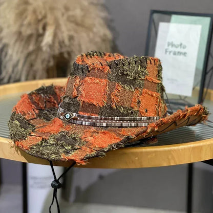 Vintage Cowboy Hat UPF 50+ - Western Wide Brim Sun Hat