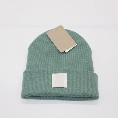 Multicolored Label Embroidery Workwear Woolen Hats Men Outdoor Keep Warm Cap