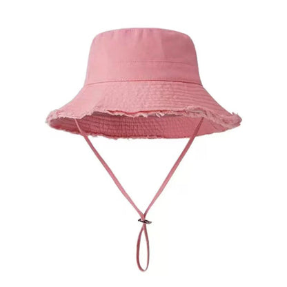 Women's Drawstring Trim Bucket Hat