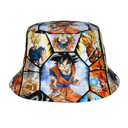 Street Dragon Vegeta Blue Ball Anime Bucket Hat Teen