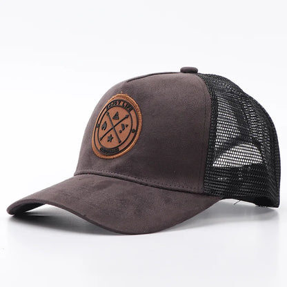 New Summer Mesh Baseball Cap Women Men Letter Patch Snapback Hat