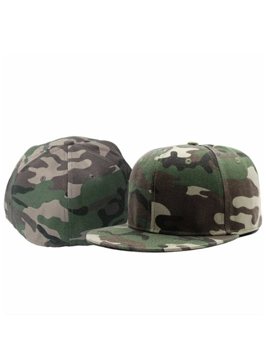 Full Close Camouflage Hip Hop Cap Whole Closure Women Men's Plus Size