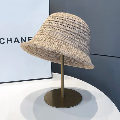 2026 New Hollow Breathable Bucket Hat Women