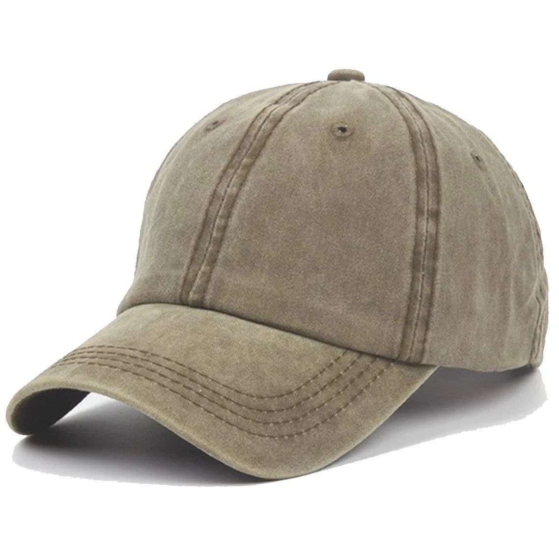 Washed Dad Hat Baseball Cap Outdoor Duckbill Soft Top Hat