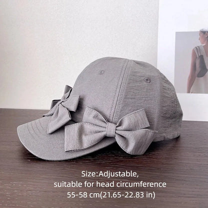 Sweet Lightweight Bowknot Baseball Caps