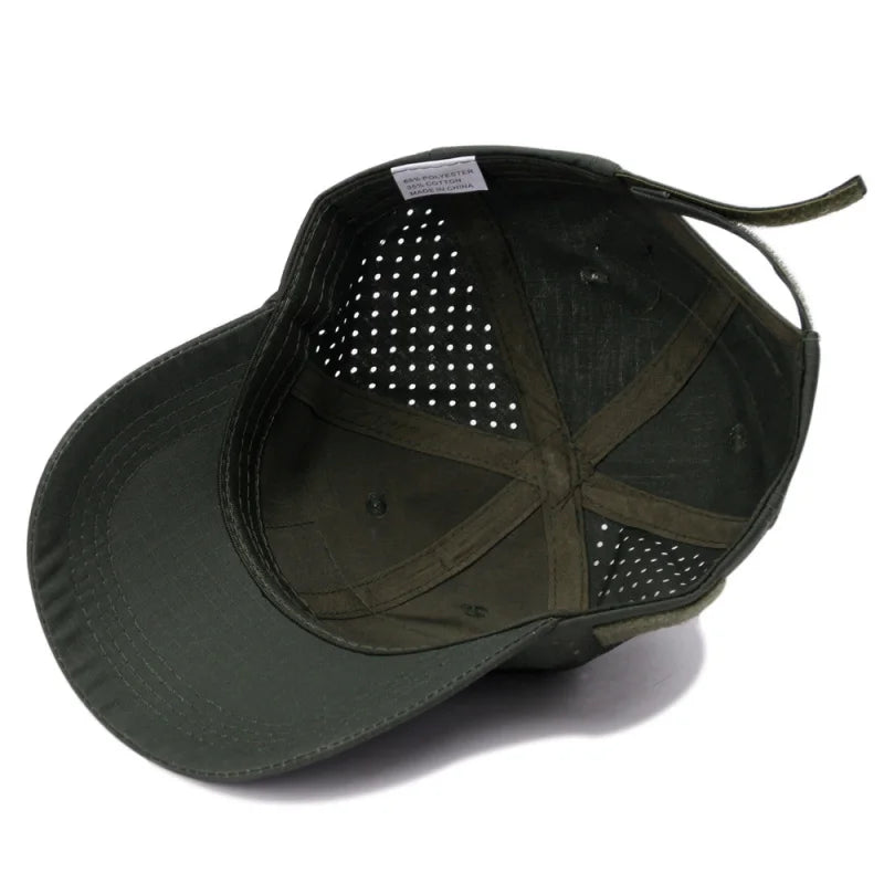Unisex Tactical Camo Hat Breathable Mesh Baseball Cap