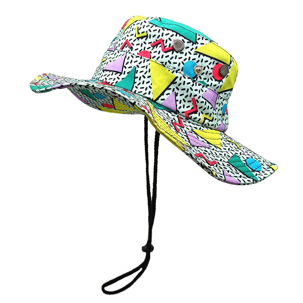 Cartoon Patterned Yellow Duck Printed Sun Hat