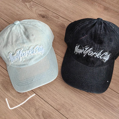Classic Retro Denim Baseball Cap Unisex NYC