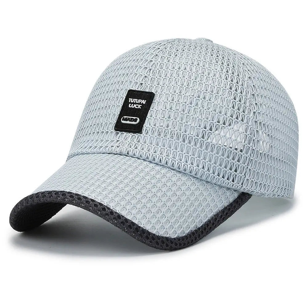Men's Mesh Baseball Cap Breathable Summer Caps Dad Hat