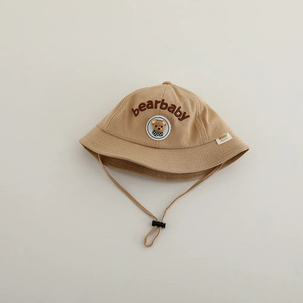 Autumn Cute Boys Fisherman Hat Girls Super Cute Cartoon Bear