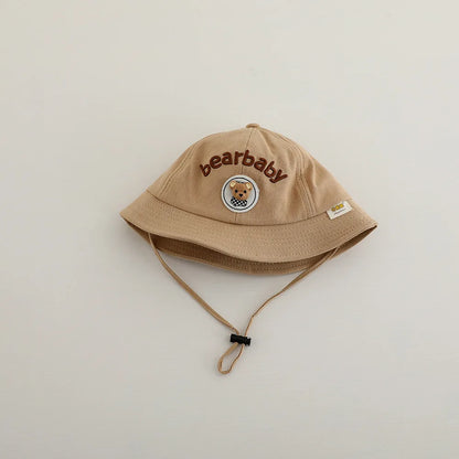 Autumn Cute Boys Fisherman Hat Girls Super Cute Cartoon Bear