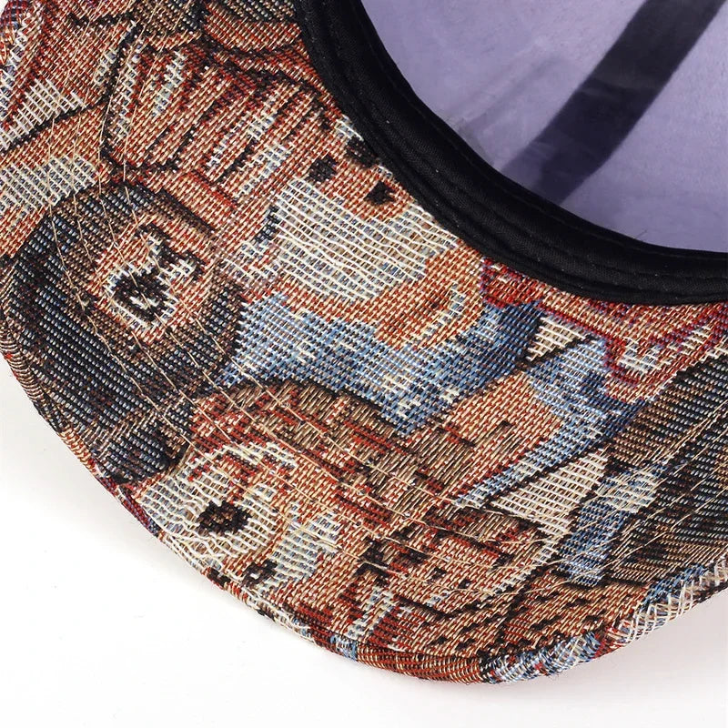 Unisex Cartoon Bear Full Print Baseball Caps Spring Autumn