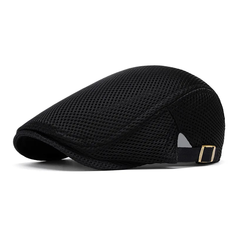 Perforated Mesh Bucket Hat Breathable Beret Women's Korean Style