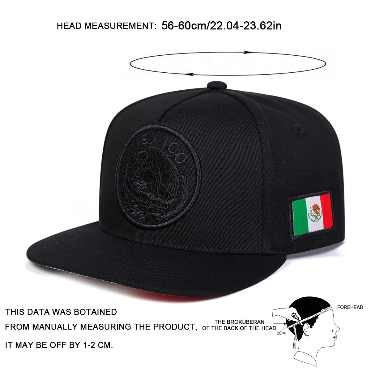 Unisex Mexico Eagle Embroidery Hip-Hop Hats Spring And Autumn