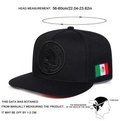 Unisex Mexico Eagle Embroidery Hip-Hop Hats Spring And Autumn