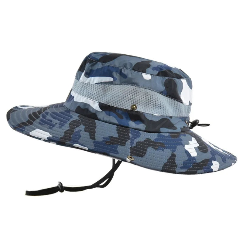 Summer Men Breathable Sun Hat Outdoor Traveling Fishing Hiking Hats
