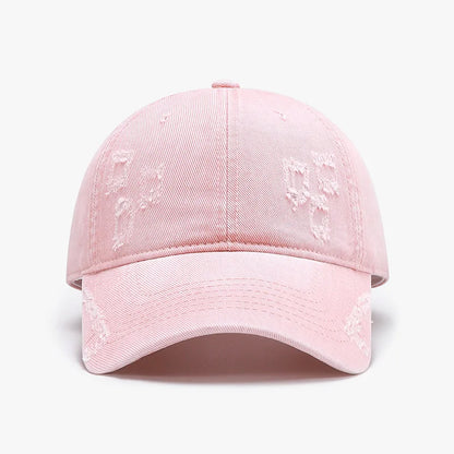 New Arrival Washed Ripped Solid Baseball Cap