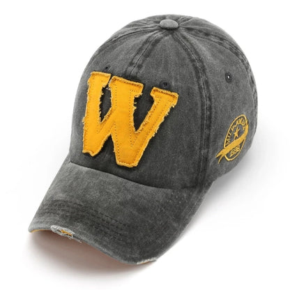 Women Men's Baseball Caps Letters W Embroidery Snapback Hip Hop Hat