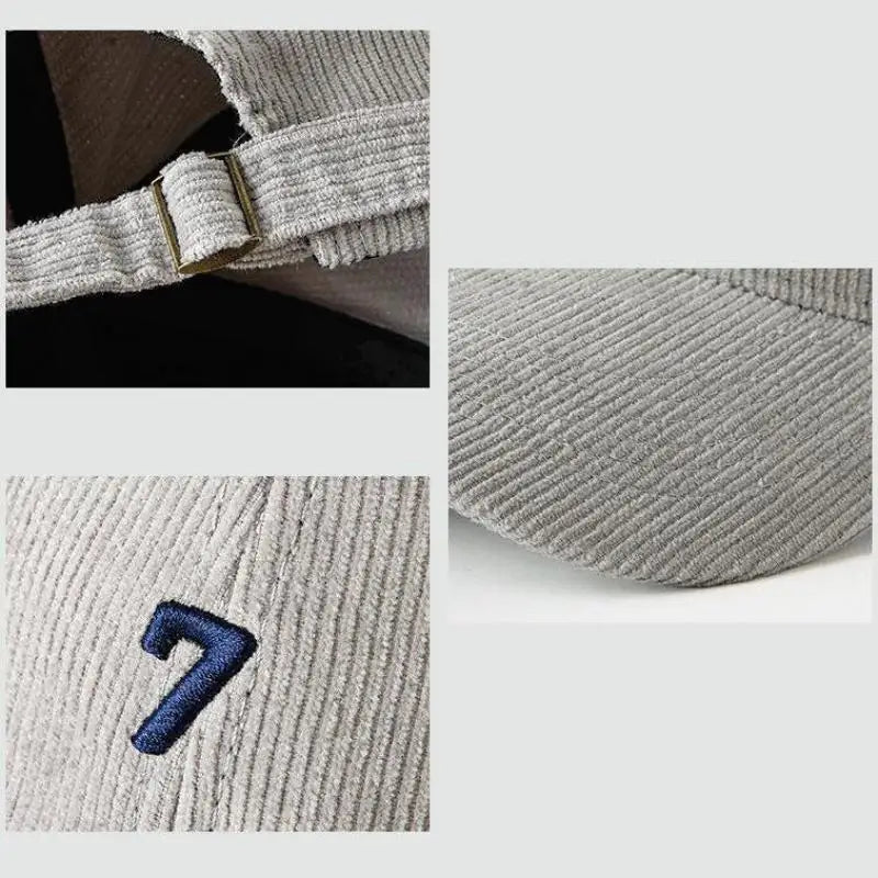 Winter 60-65cm Large Size Corduroy Baseball Cap For Men Women