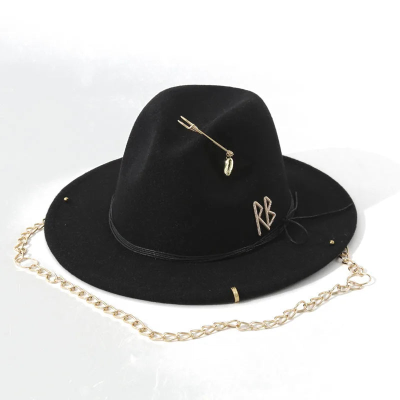 Women Luxury Designer Brand Church Hat
