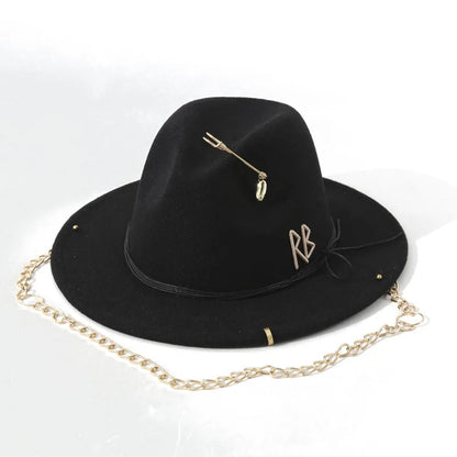 Women Luxury Designer Brand Church Hat