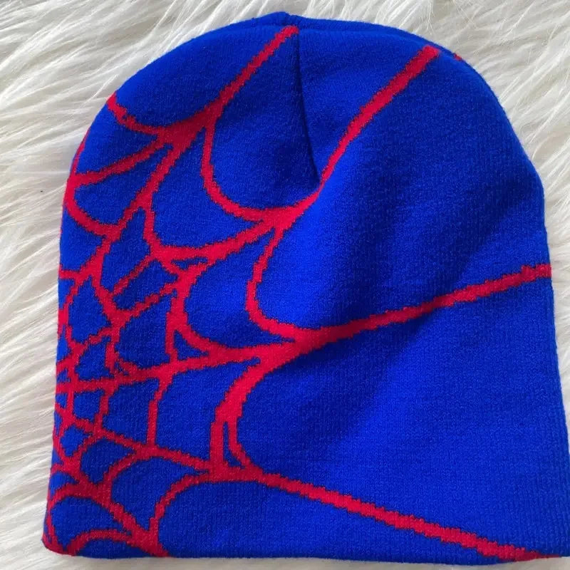 Knitting Spider Web Design Hat Skullies Beanies