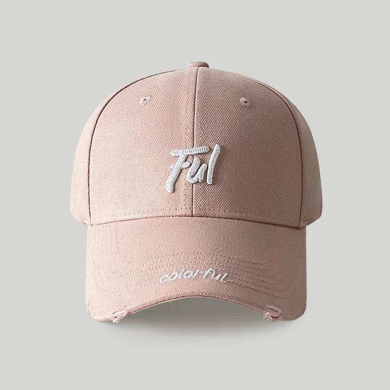 Women's Casual Versatile Broken Hole Hardtop Baseball Cap Men's