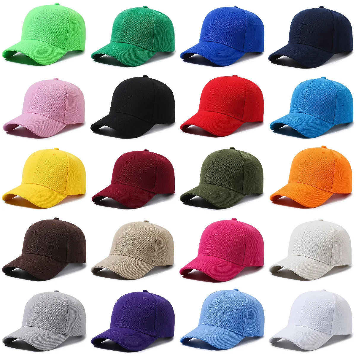 Fashionable Sun Shading Hip-Hop Solid Color Baseball Cap