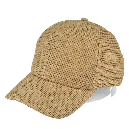 Men's And Women's Fashionable Straw Baseball Caps